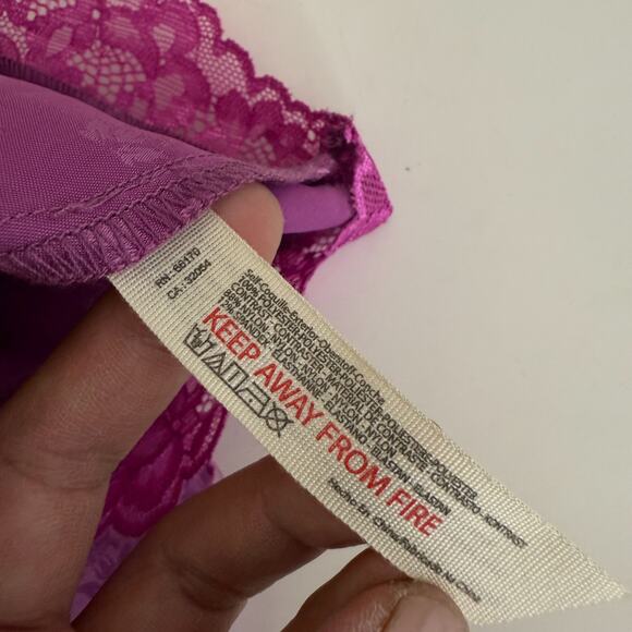 NWT Intimately Free People Midnight Muse Sleep Set Pajama Satin Purple $78 - L - Picture 8 of 9